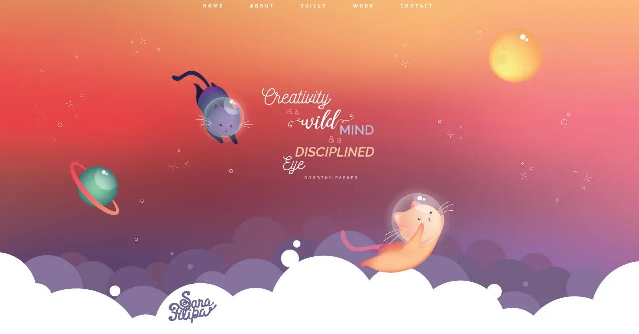 sarafilipa-portfolio screenshot